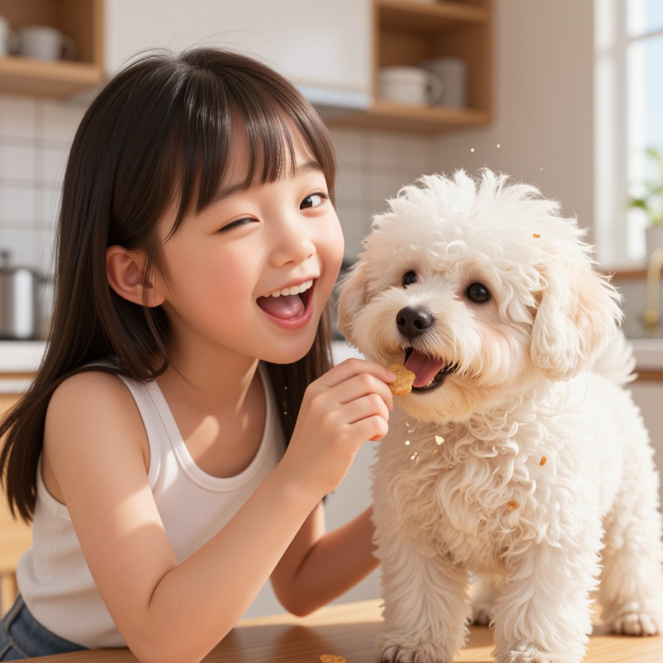 간식 먹다 흘린 흔적